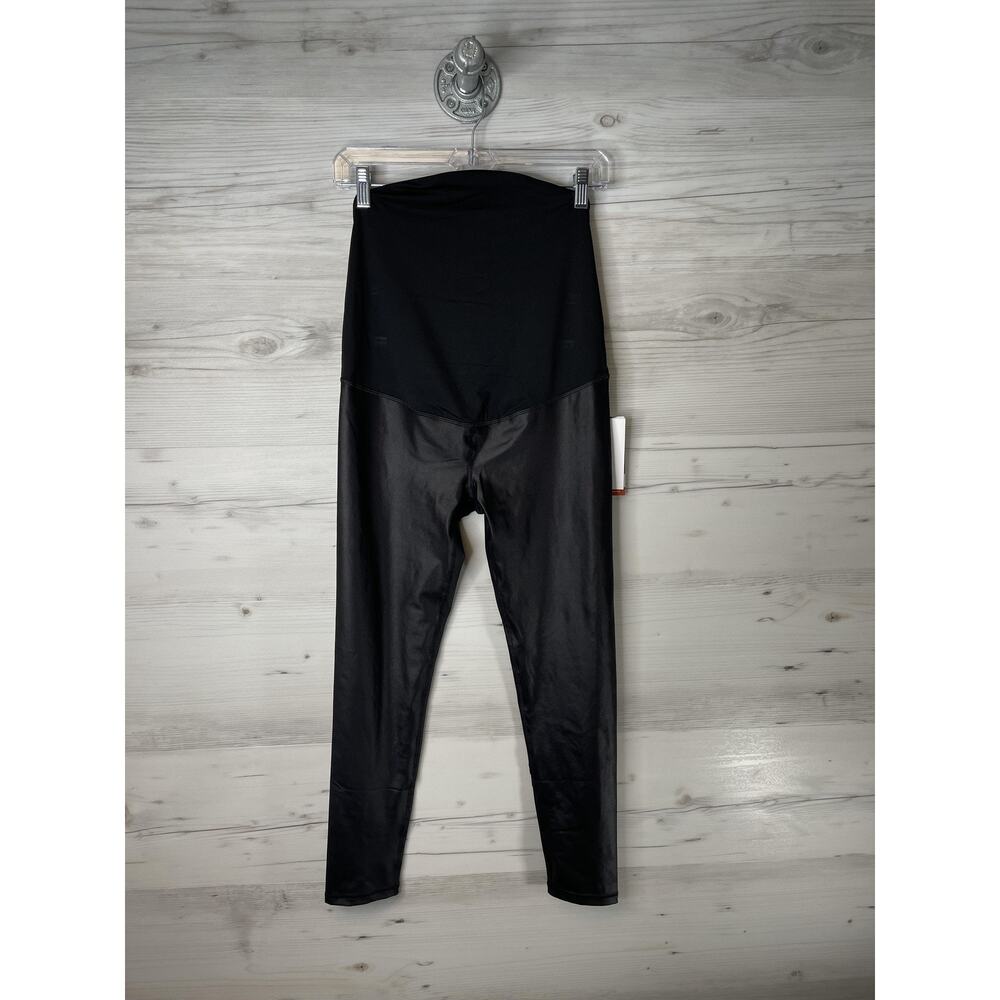 Isabel by Ingrid & Isabel Leggings Maternity Medium Black High Gloss YJ2161‎
